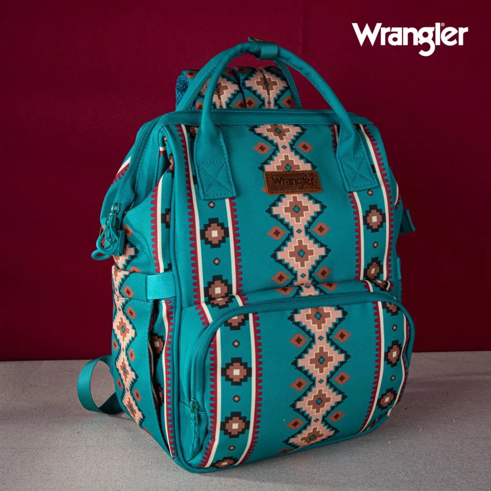 Wrangler Wrangler Aztec Printed Callie Backpack - Green